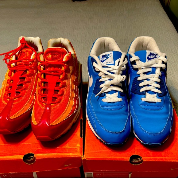 Fantastic 4 Nike air max 90 and Nike air Max 95 Human Torch and Mr. Fantastic - Picture 1 of 15